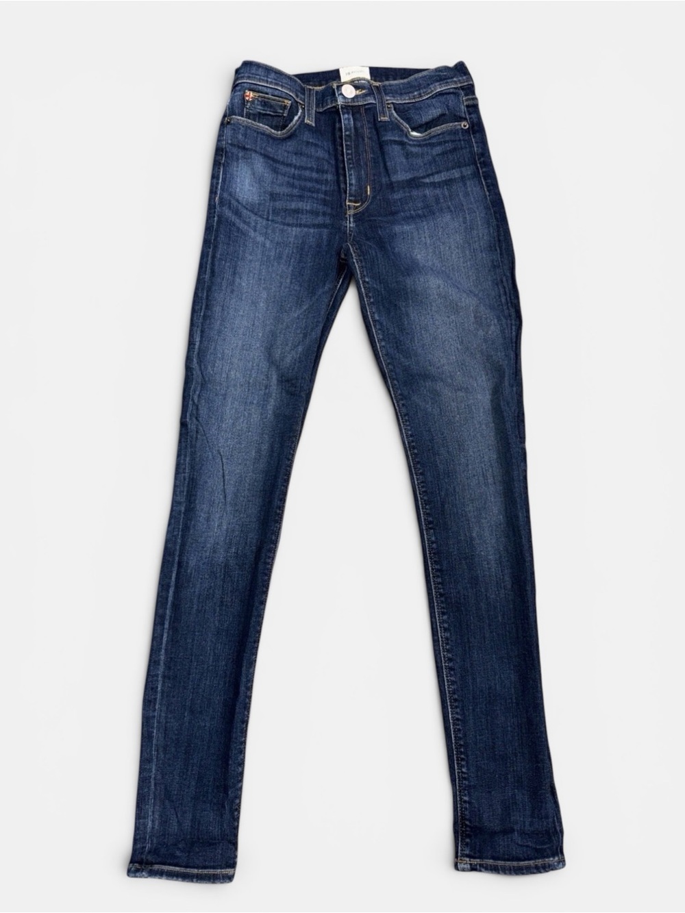 Hudson Women Dark Wash High Rise Skinny Jeans Blue Denim Size 27